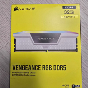 커세어 벤전스 화이트 DDR5 RGB 16 두개