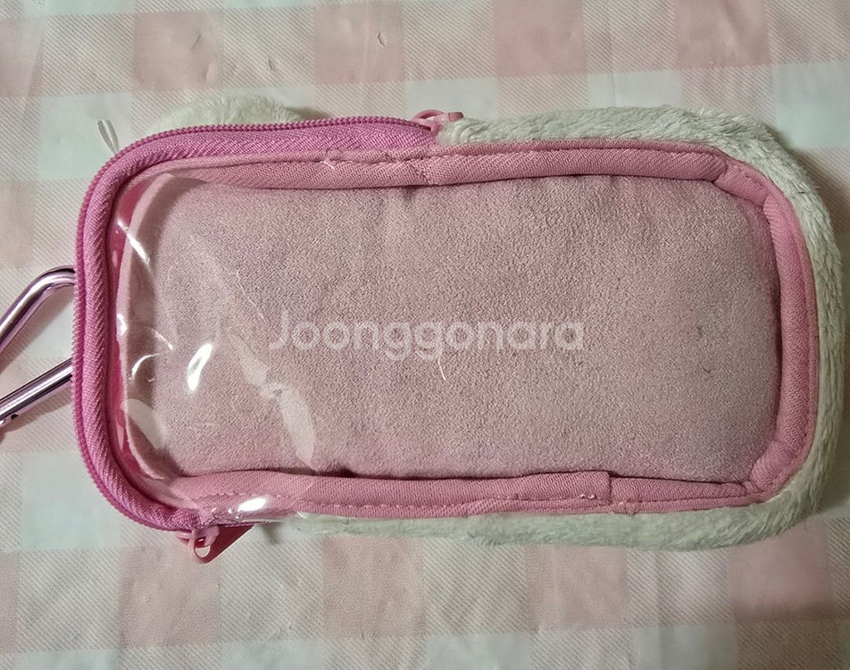 산엑스 코리락쿠마 스마트폰 파우치 봉제인형--1