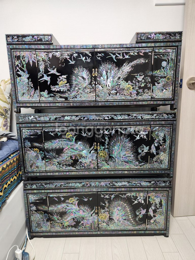 나전칠기 자개문갑 2--2