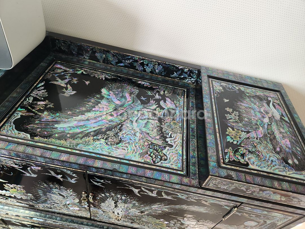 나전칠기 자개문갑 2--1