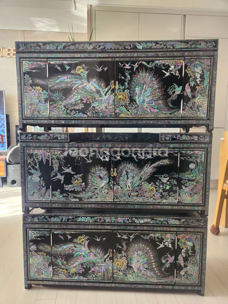 나전칠기 자개문갑 2--7