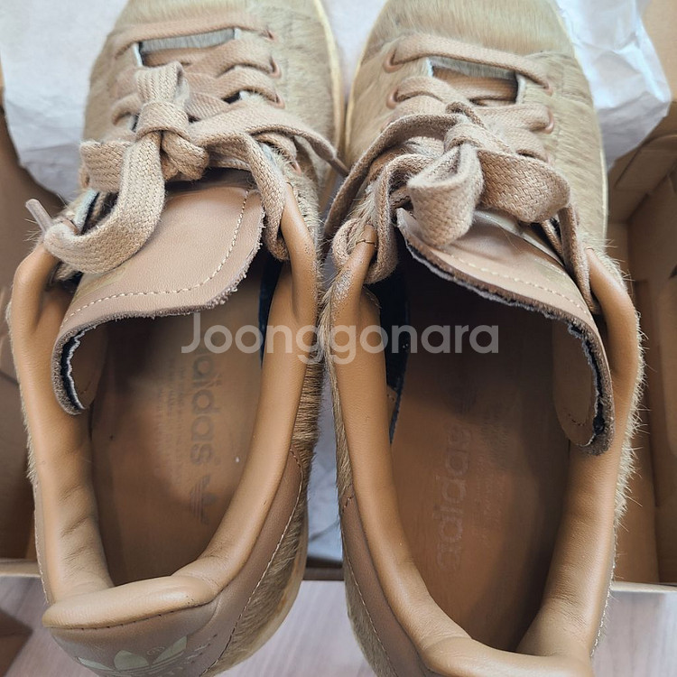 아디다스 스탠스미스 포니 브라운 UK6 JP245--3