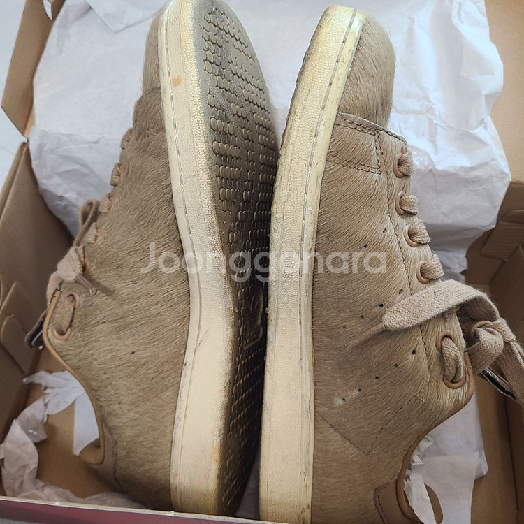 아디다스 스탠스미스 포니 브라운 UK6 JP245--1