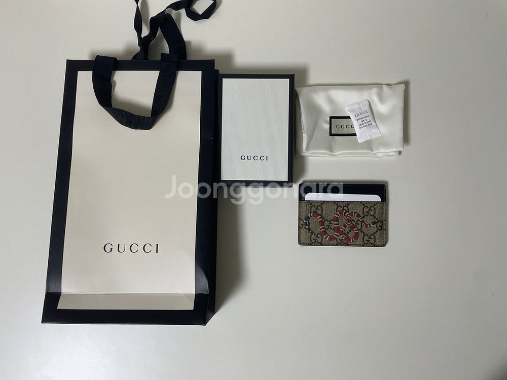 구찌 스네이크 카드지갑--2