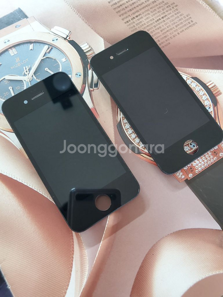 애플 아이폰 4.4S 정품 중고 액정--1
