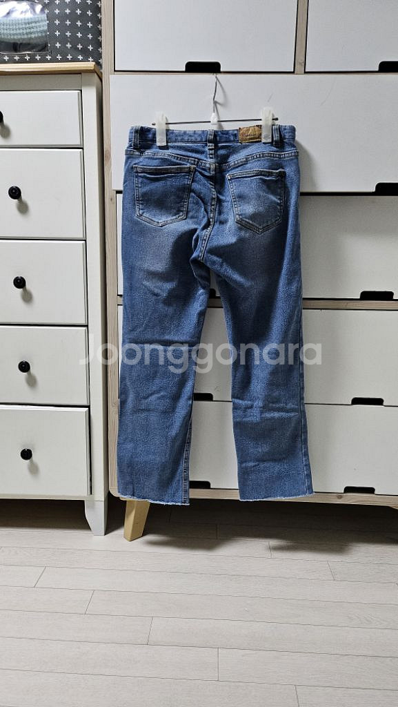 [M]여성-약기모 스판일자청바지(연청)--1