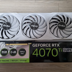 이엠텍 rtx 4070ti super 미라클 팝니다