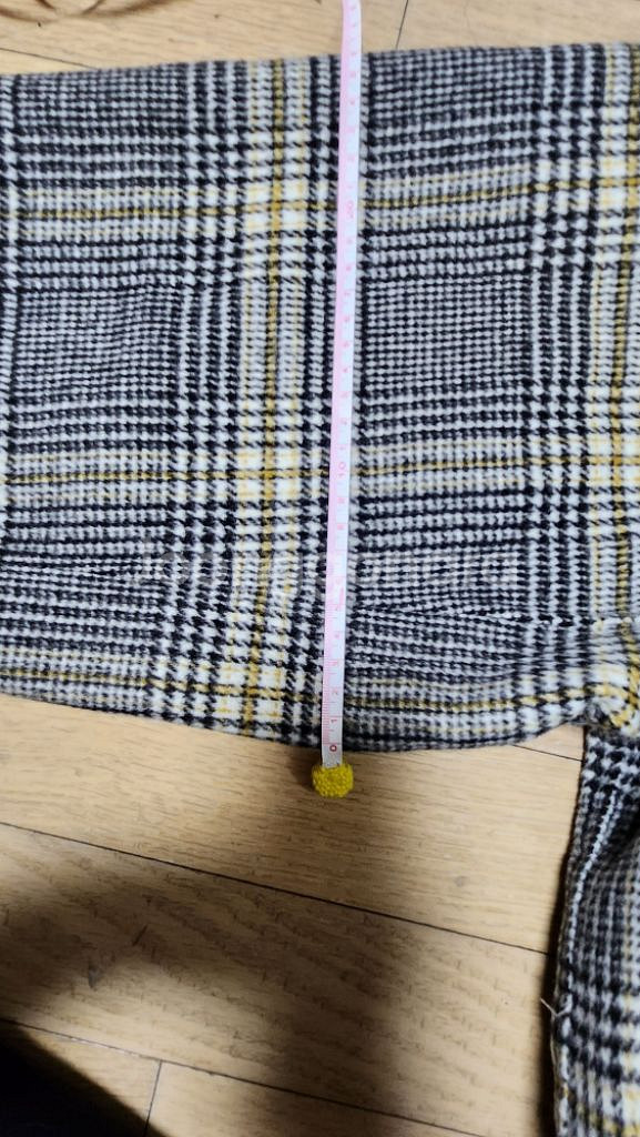 떡볶이 울 헤링본 루즈핏 코트 66~77사이즈--4