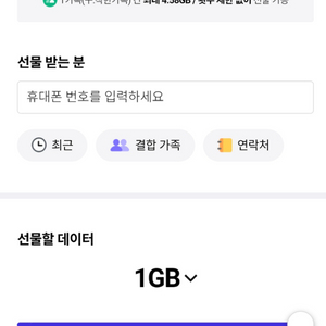 t데이터 1GB 2800