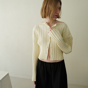 르917 MILLIE RIB KNIT CARDIGAN