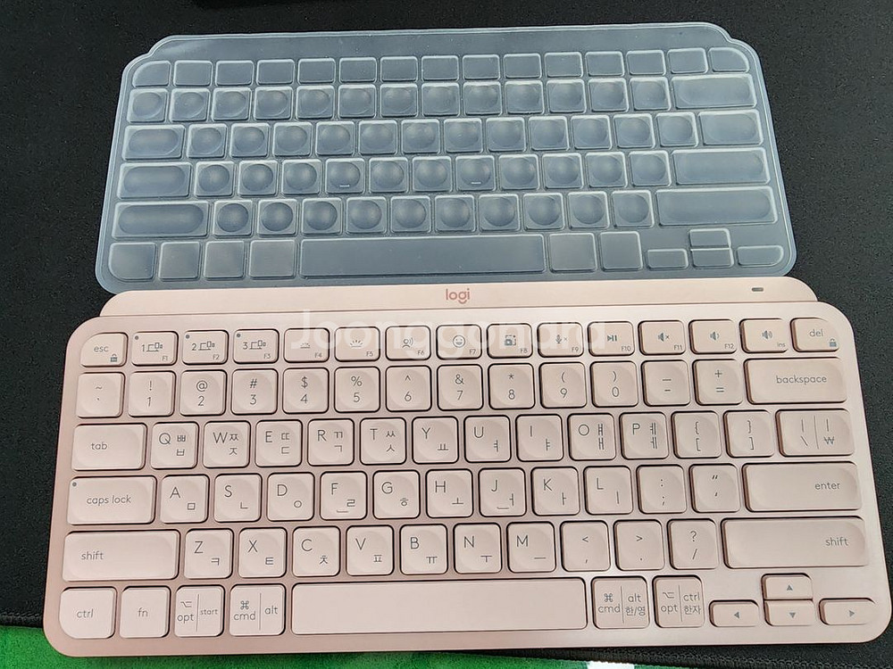 로지텍 mx keys mini 핑크 무선키보드--1