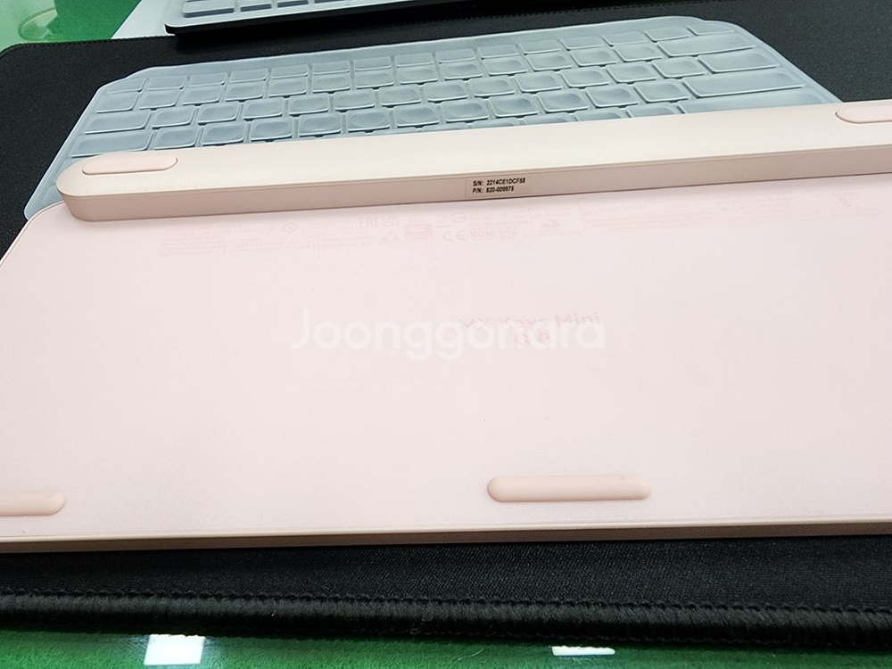 로지텍 mx keys mini 핑크 무선키보드--2