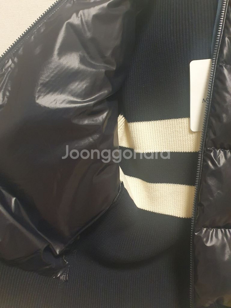 새상품)몽클레어 패딩,울가디건 집업(네이비블루)--7