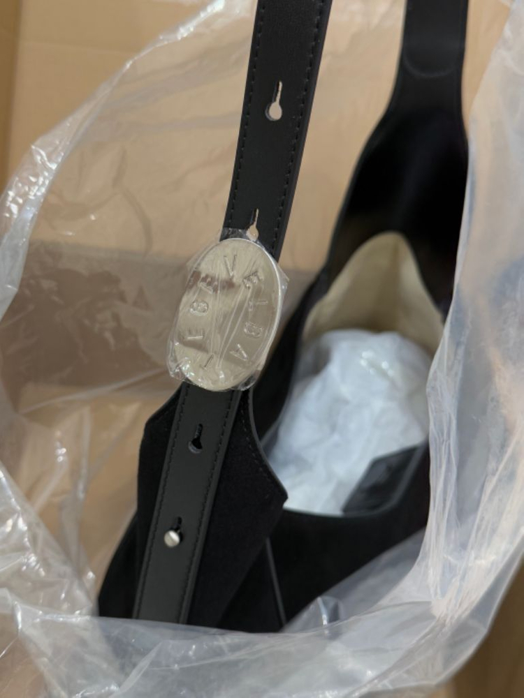 (새상품) 엘바테게브 호보백 스웨이드 블랙 이미지