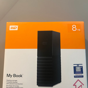 WD My Book 8TB 외장 하드 새 상품 판매