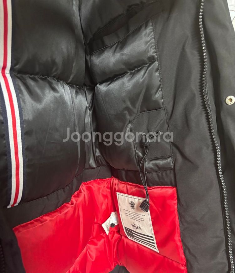 흄 덕다운 패딩 헤비 야상 점퍼 아우터 블랙--3