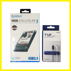 오리코 2.5인치 USB3.0 외장하드케이스+케이블정리