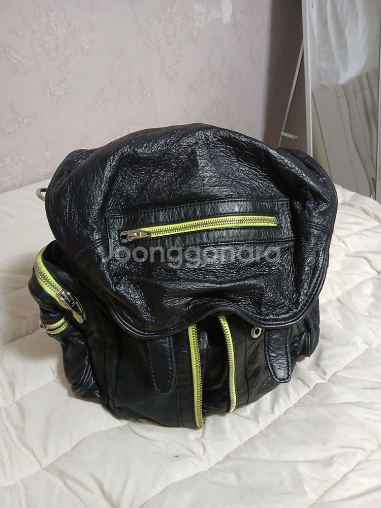 알렉산더왕 블랙 가죽 백팩--3
