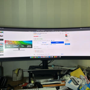 49인치 144Hz 게이밍 커브드 모니터