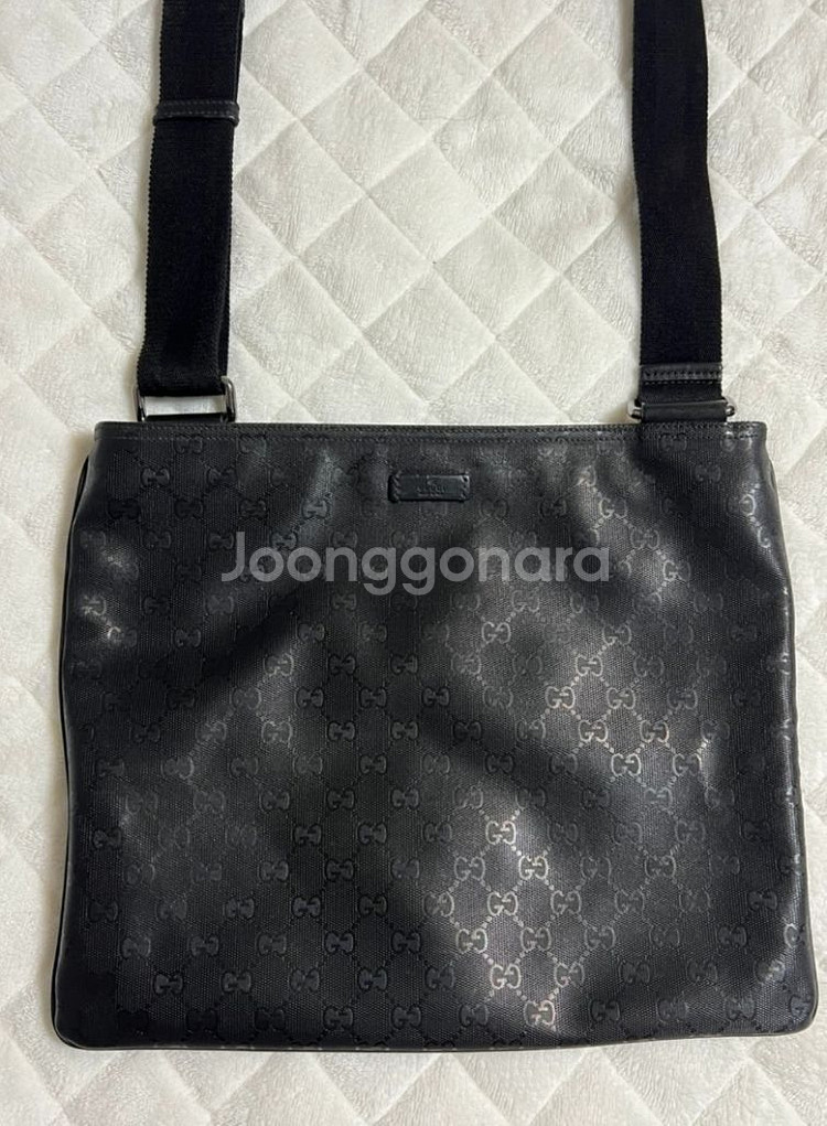 (정품)구찌 GG 공용 메신저백 블랙 급처상태최상--1