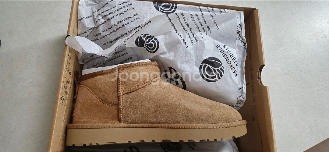 새상품 정품 UGG w 클래식 울트라 미니 7 체스트넛--5