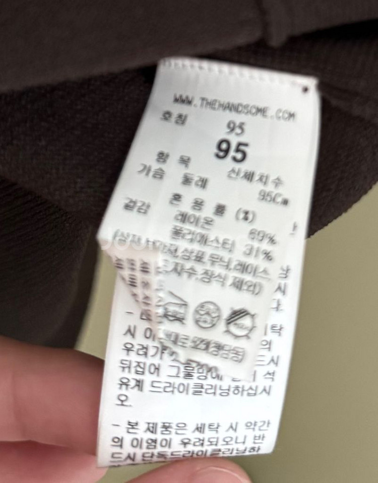 [타임옴므] 반팔 니트 브라운--1
