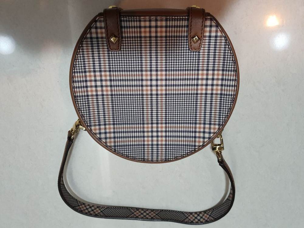 닥스 잔체크 탬버린백--1