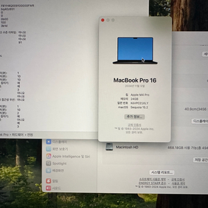 m4 pro 맥북 프로 16인치 램24 512 스페이스