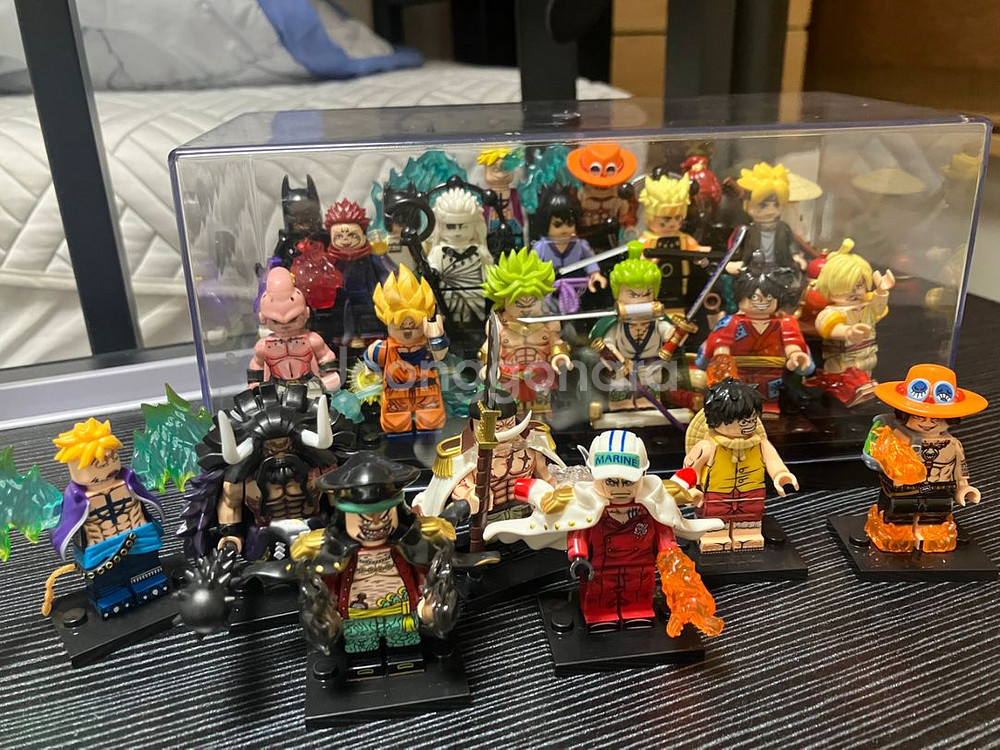 레고 호환 미니피규어 원피스 드래곤볼 나루토 스파이더맨--1