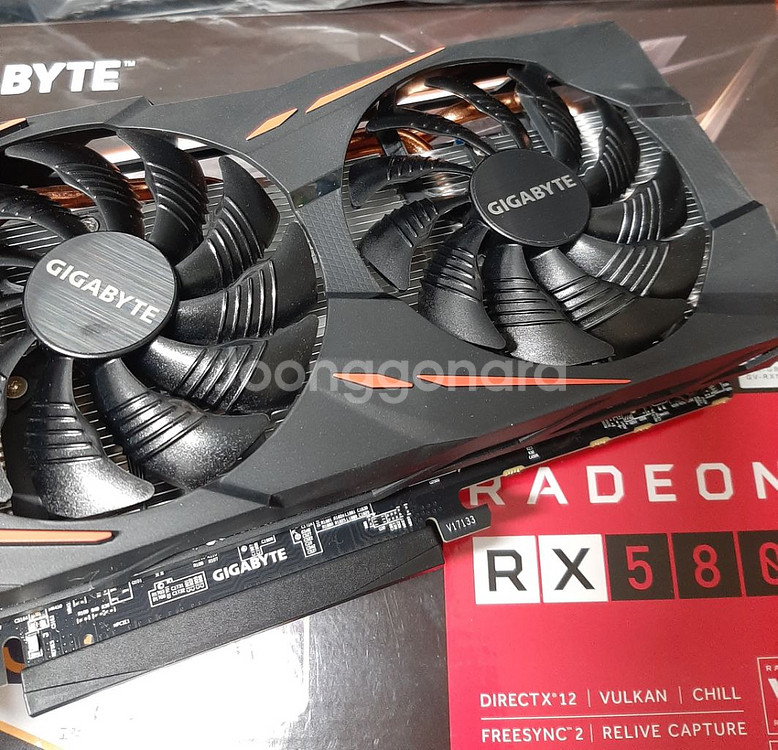 기가바이트 RX580 8GB 그래픽카드--8
