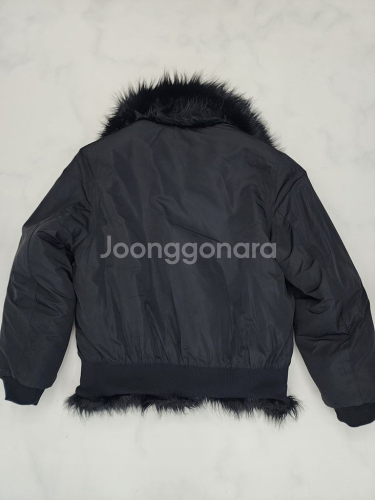 나이키 엠부시 리버시블 인조 퍼 코트 블랙 100--4