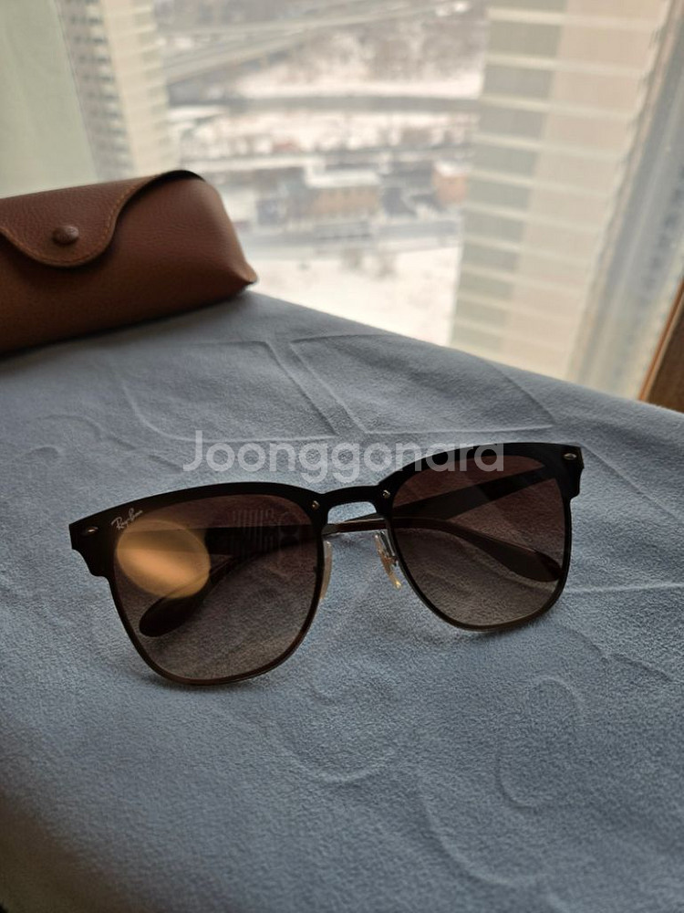 레이벤 썬그라스 rb3576 브라운 싸게 팝니다--1
