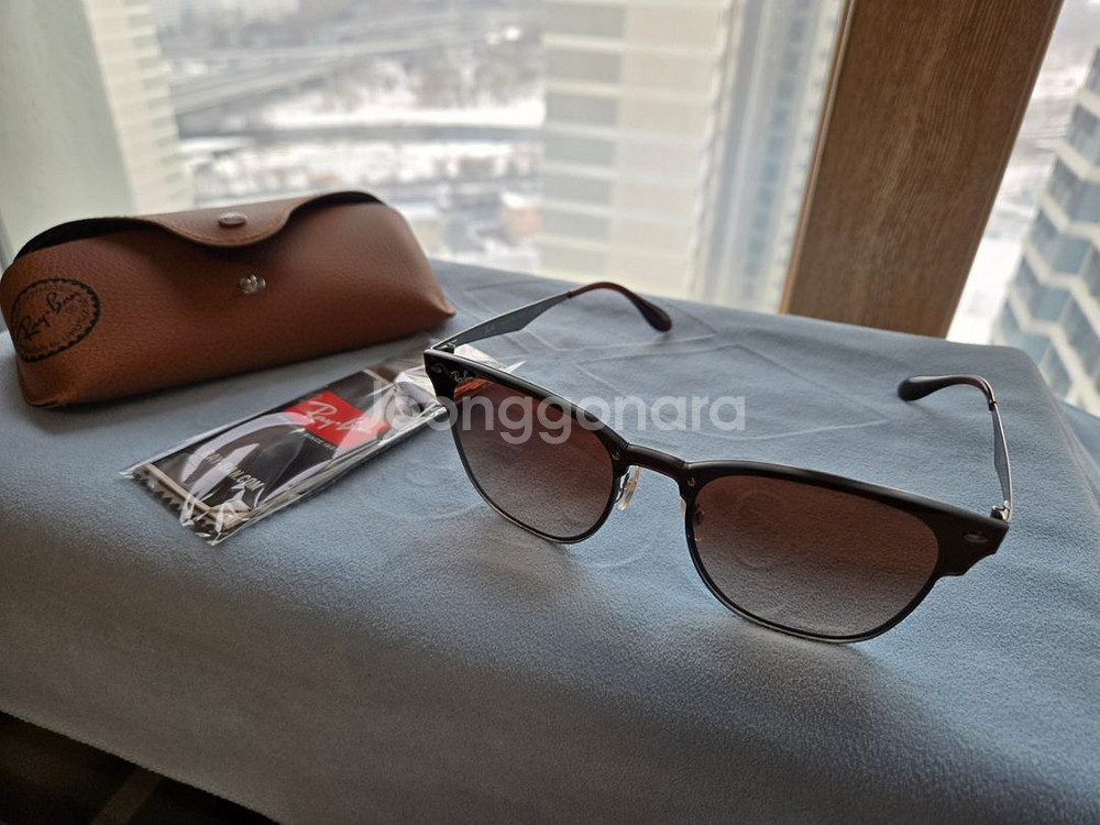 레이벤 썬그라스 rb3576 브라운 싸게 팝니다--7