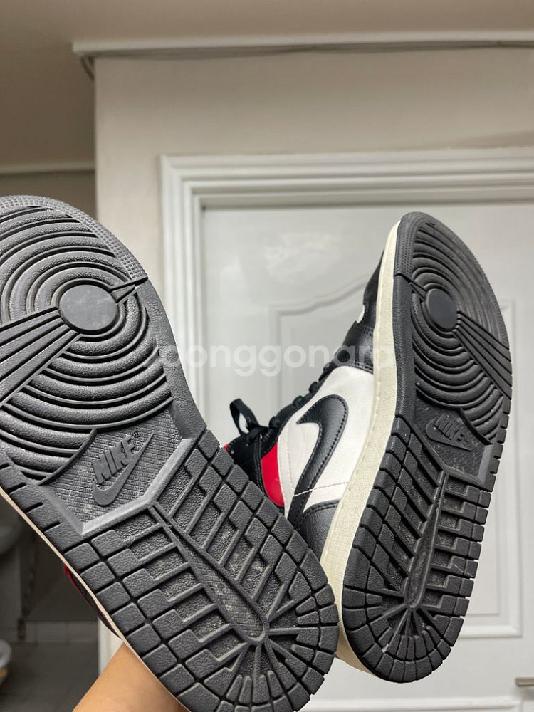 조던 1 미드 블랙 짐 레드 265--2