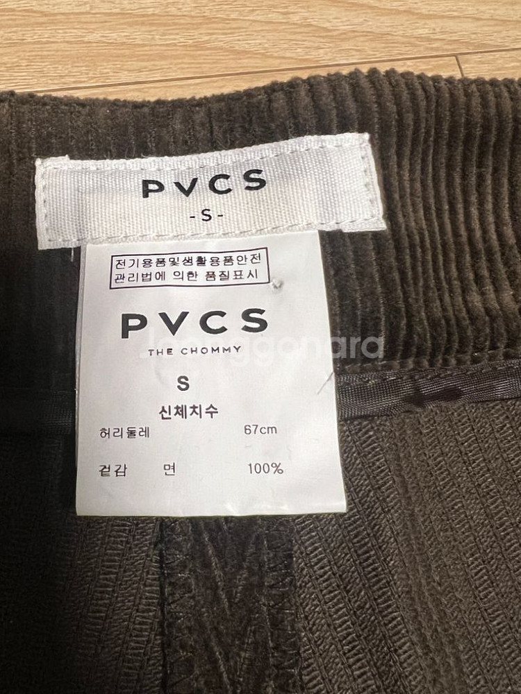프븏스 pvcs 코듀로이 롤업 쇼츠 새상품--4