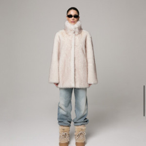 포르타 SOFT FUR JACKET, IVORY