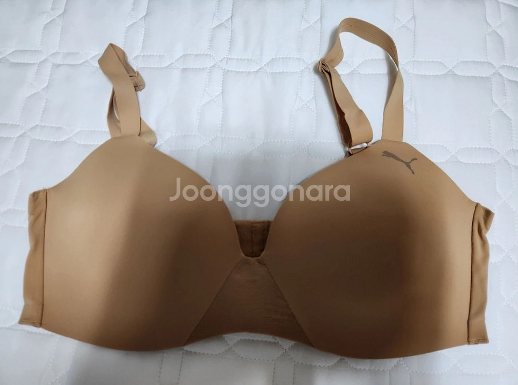새제품) PUMA 브라(75A) + 팬티(S)살색 셋트--1