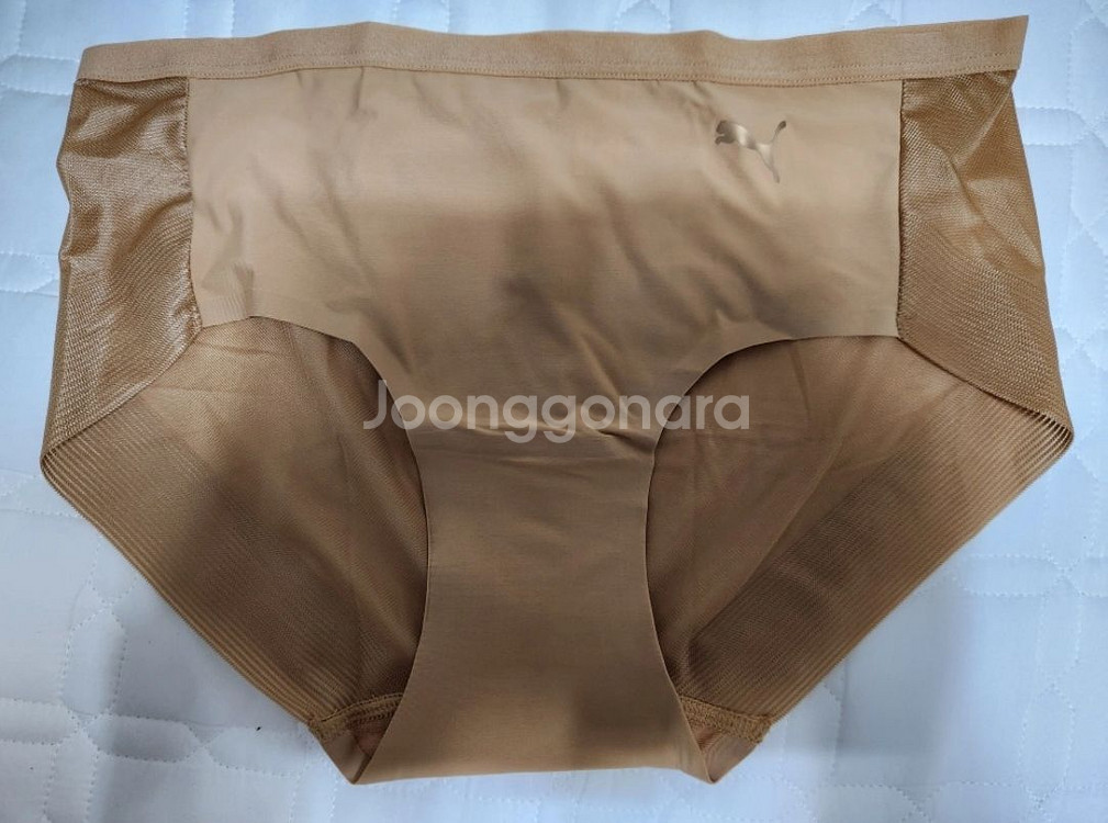 새제품) PUMA 브라(75A) + 팬티(S)살색 셋트--4