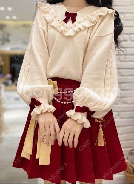 레드 테니스스커트 2xl 빅사이즈 통통--2