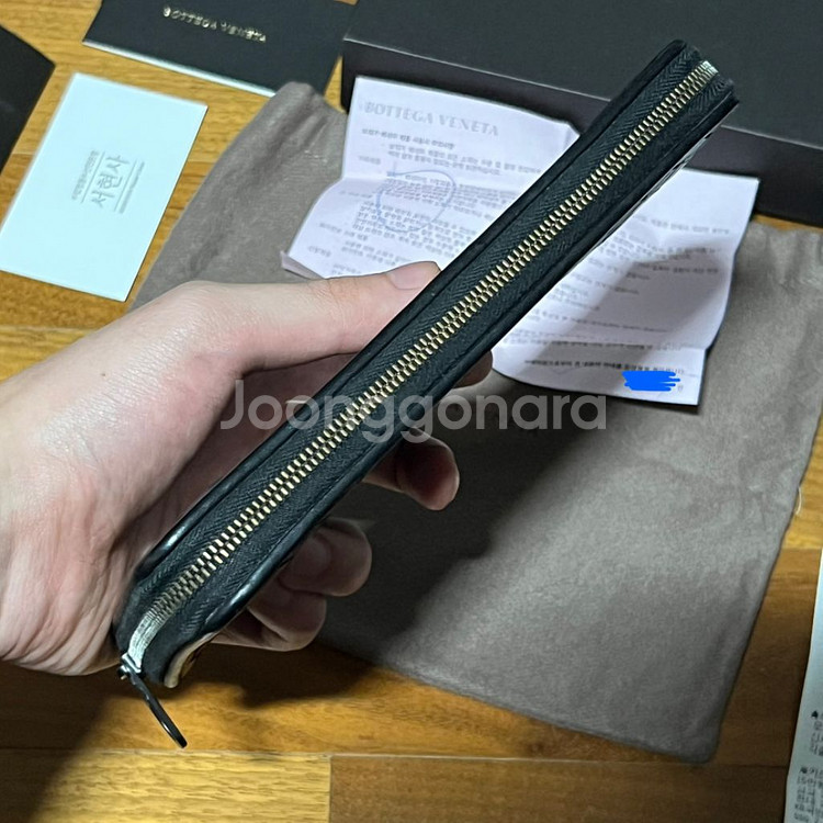 보테가베네타 장지갑 풀구성품(영수증도)--4