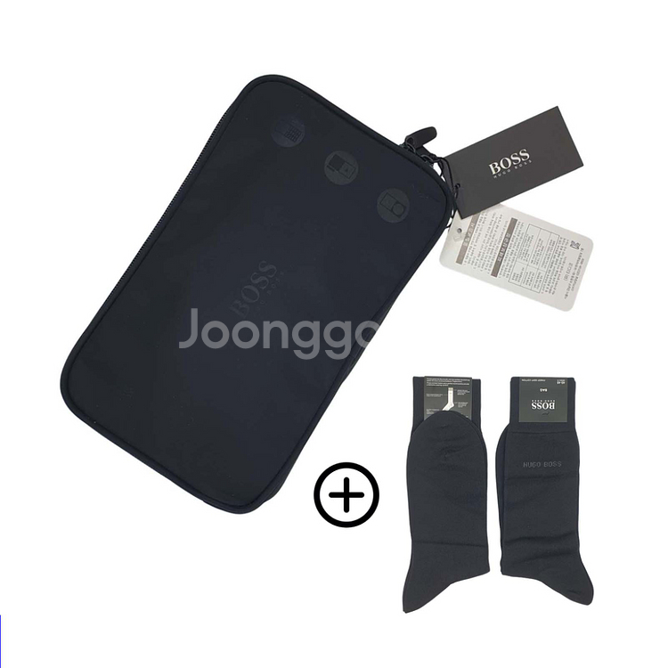 휴고보스 디지털 파우치+양말2켤레 (새상품)--1
