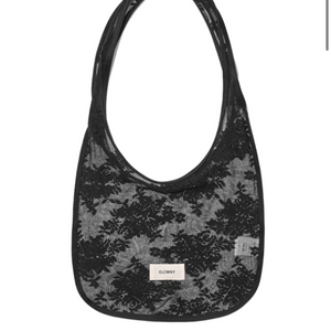 글로니 FLORAL LACE BAG (BLACK)