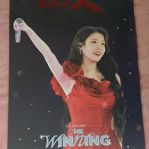 아이유 더위닝 콘서트 4dx 포스터 특전 굿즈