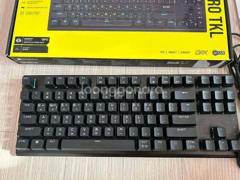 커세어 K60 RGB PRO TKL 광적축 키보드--2
