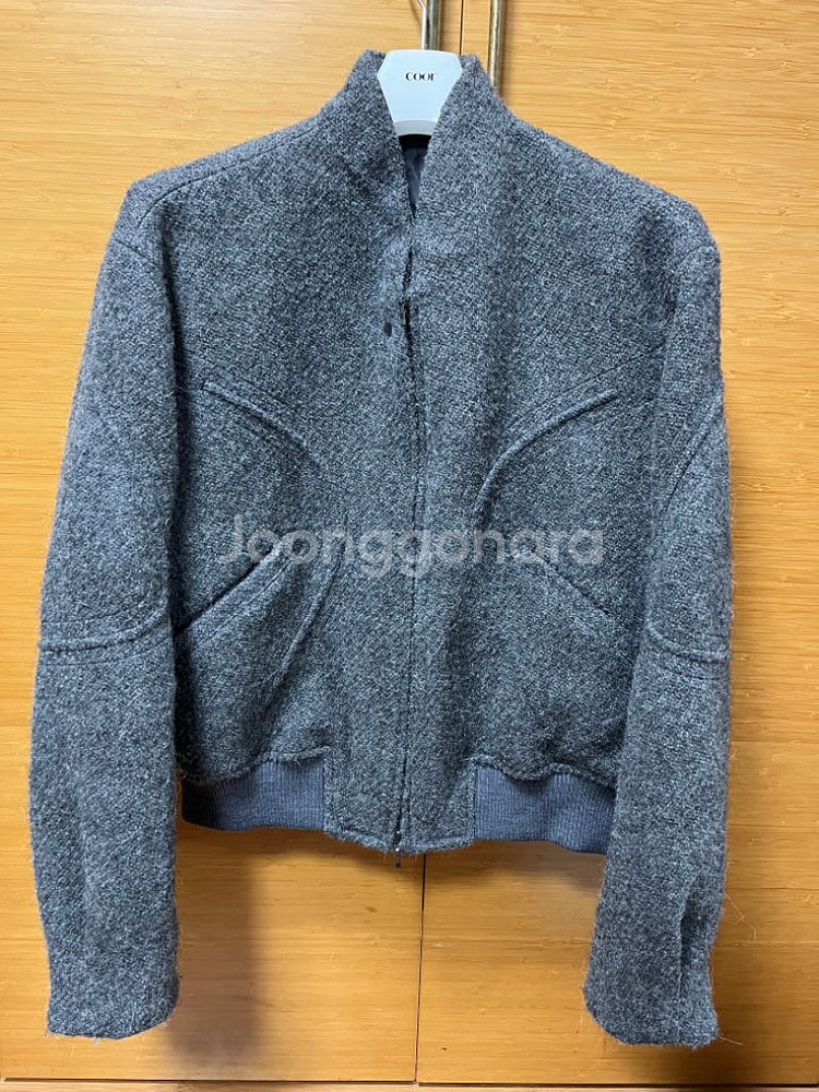 쿠어(COOR) 인터널 바인딩 숄 카라 점퍼 (M)--1