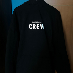 발렌시아가 crew 후드티 정사이즈(L)