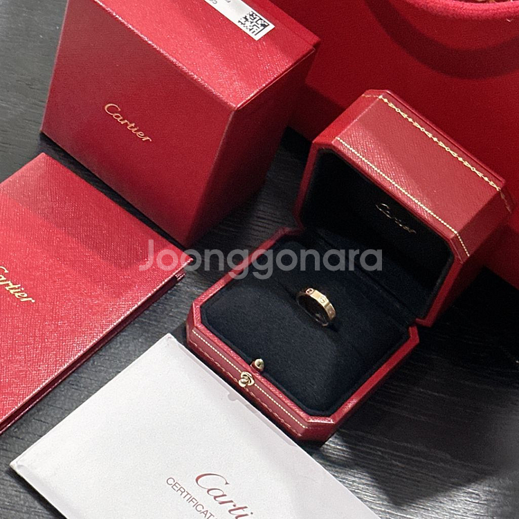 까르띠에 러브링 로즈골드49호--1