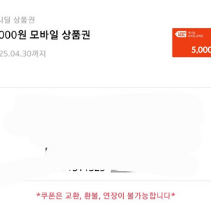 캐시딜 5000원 모바일 상품권