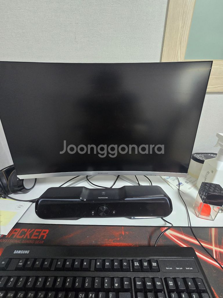 한성27인치 커브드 모니터 판매--2
