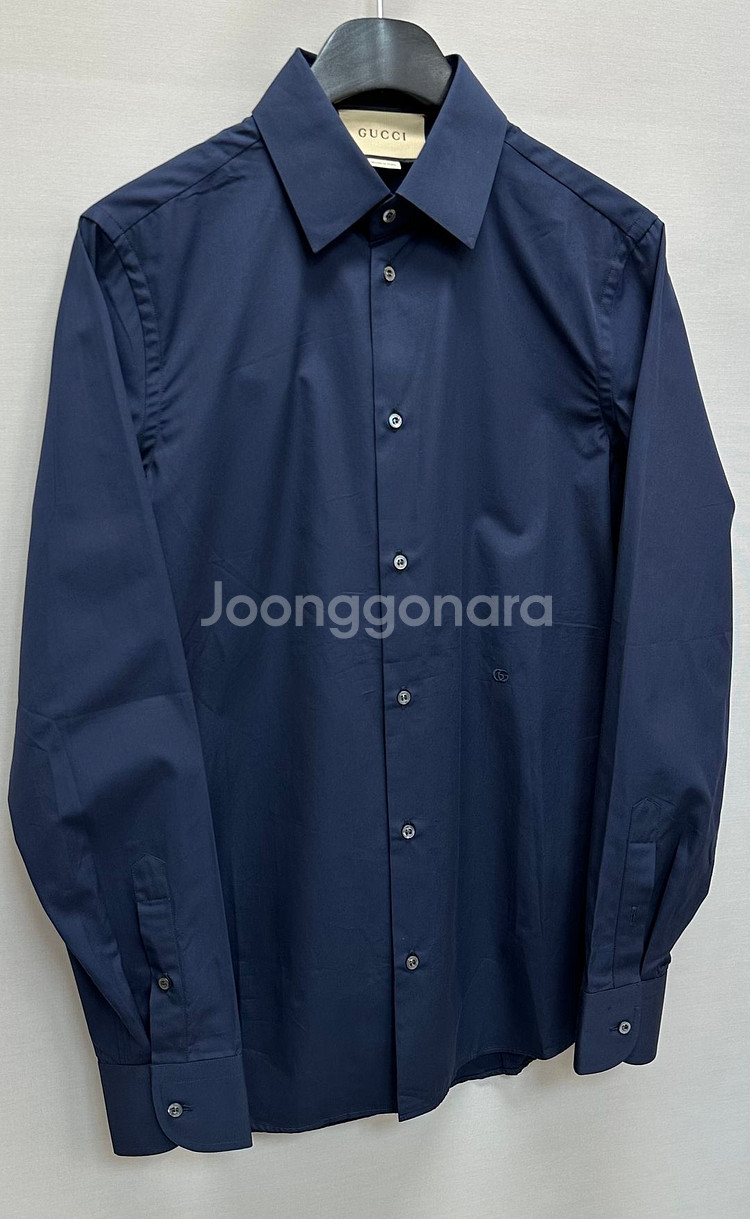 구찌 더블 G 자수 코튼 포플린 셔츠 ( 77 )--1